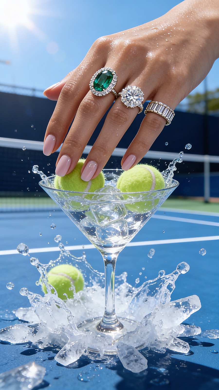Tenis Kortu & Pırlanta Yüzükler